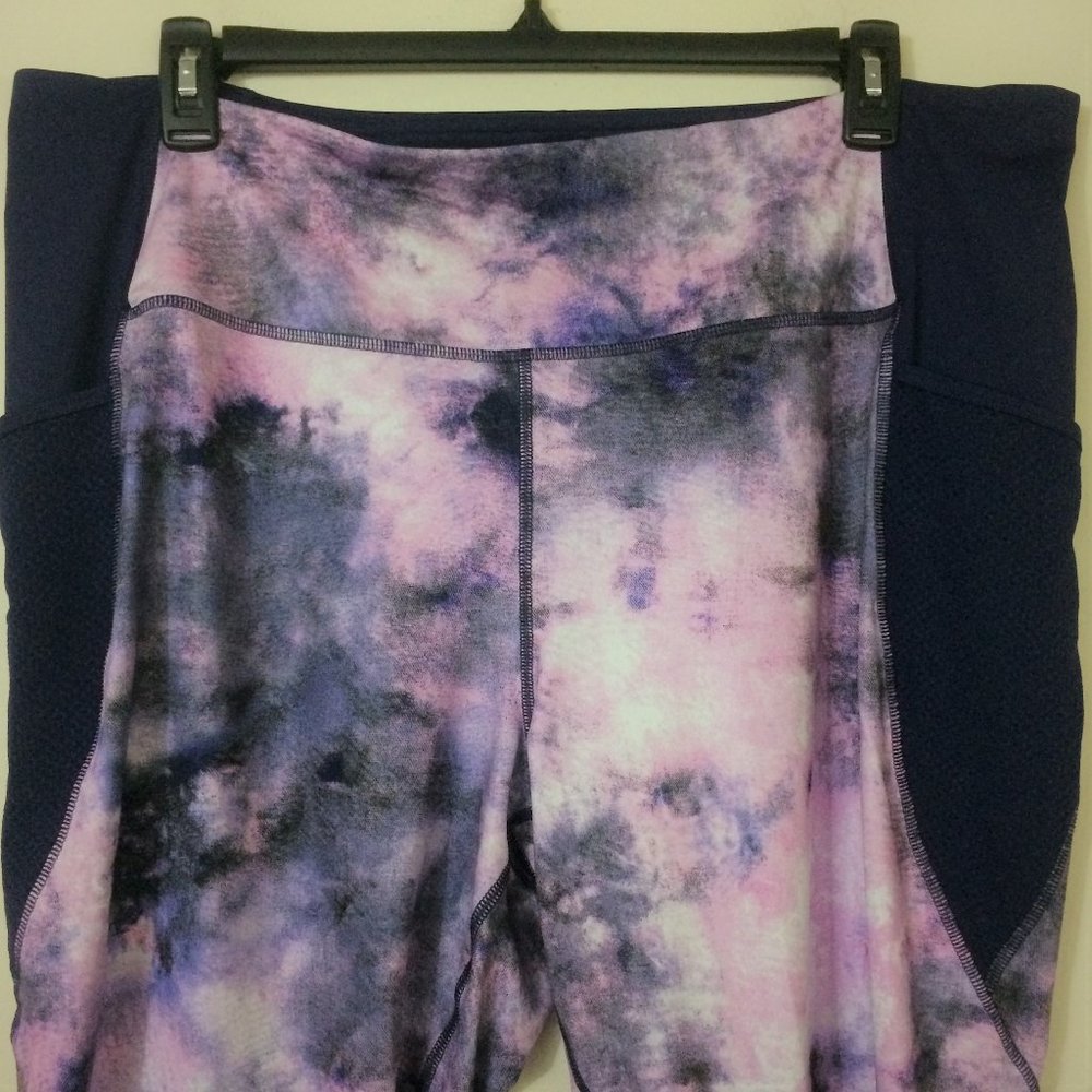 Tek Gear High Waist Purple Capri Leggings 3X - Picture 3 of 8